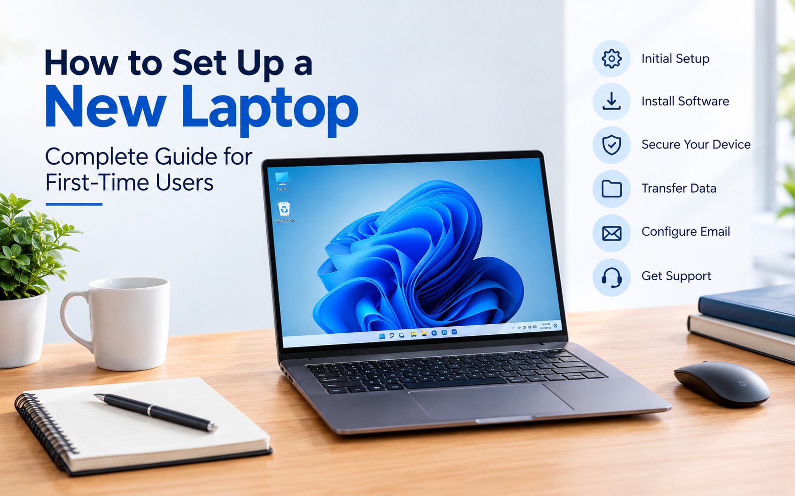 How to Set Up a New Laptop: Complete Guide for First-Time Users